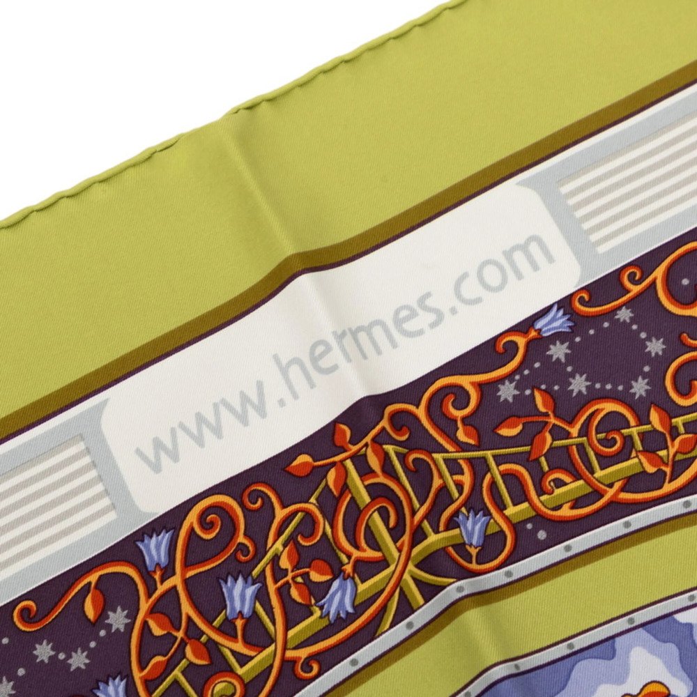 HERMES Black Silk Scarf - Picture 5 of 8